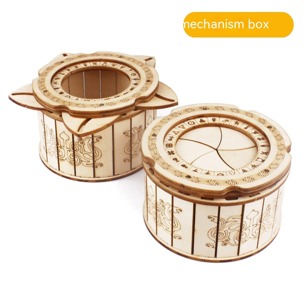 Wooden Mechanism Box Puzzle Toy