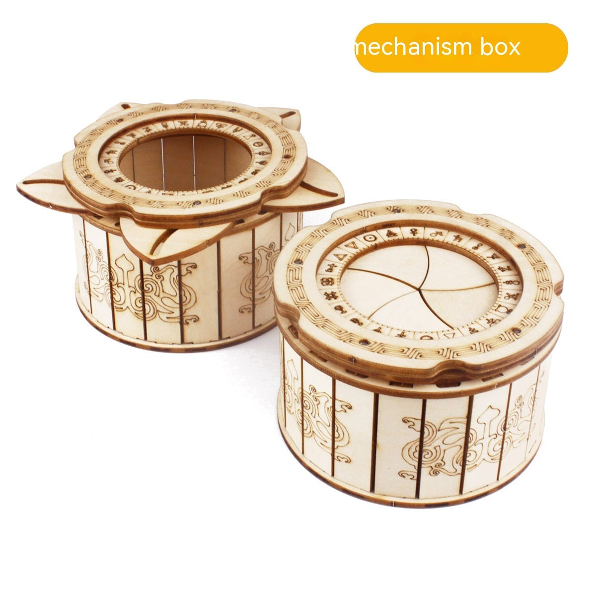 Wooden Mechanism Box Puzzle Toy