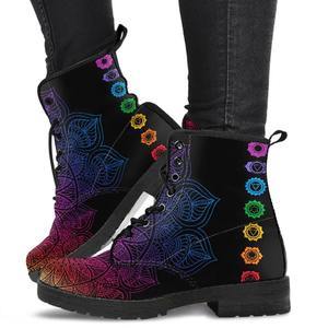 Large Size Printing Autumn Ladies High-top Martin Boots