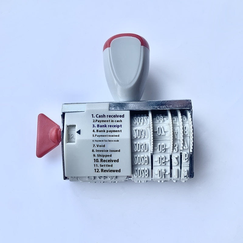 Adjustable Year Month Day Roller Wheel Manual Account