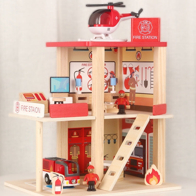 Role Play House Police Fire Department Educational Children's Toys Suit