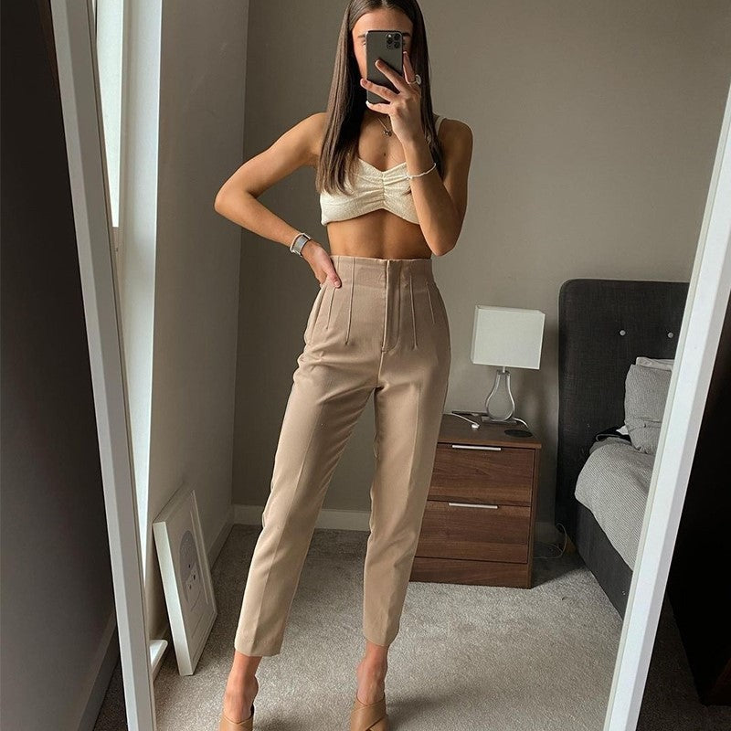 Women's Casual Fashion Straight Leg Pants