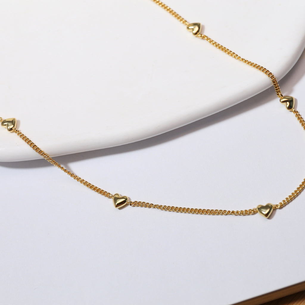 Special-interest Design Gold Silver Plated Love High Sense Necklace