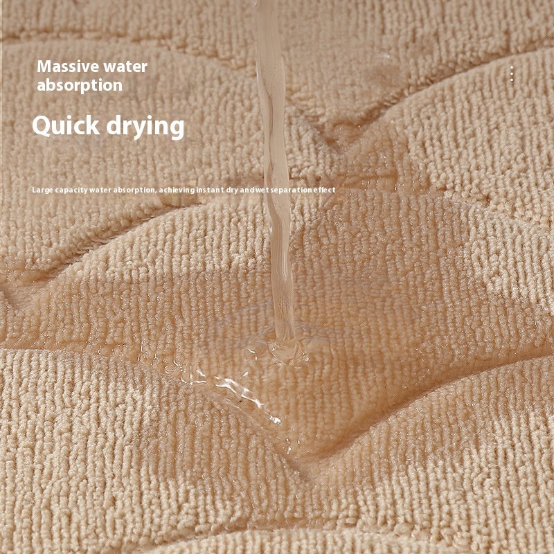 Modern Minimalist Sponge Bathroom Door Non-slip Absorbent Home Ground Mat