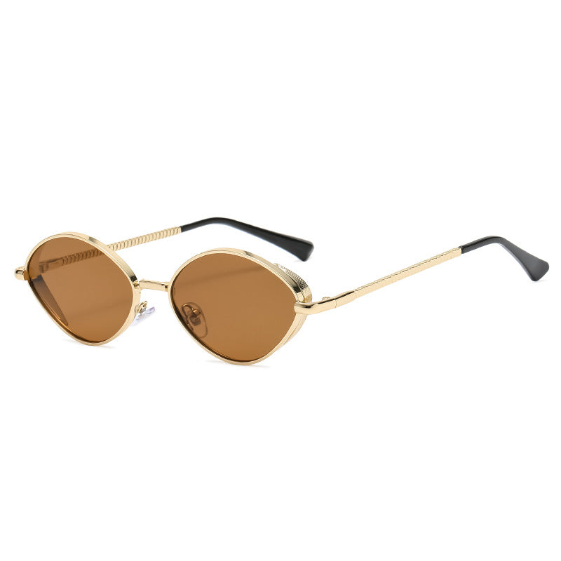 Oval Women's Diamond Thread Leg Sunglasses