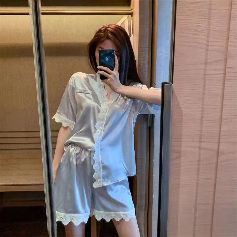 High-grade Ins Style Cute Short Sleeve Homewear Suit