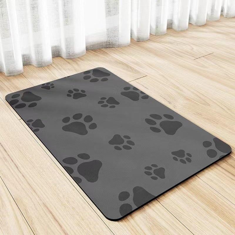 Pet Diatom Ooze Floor Mat Dogs And Cats Eating Mat Spill-proof Waterproof Quick-drying Placemat