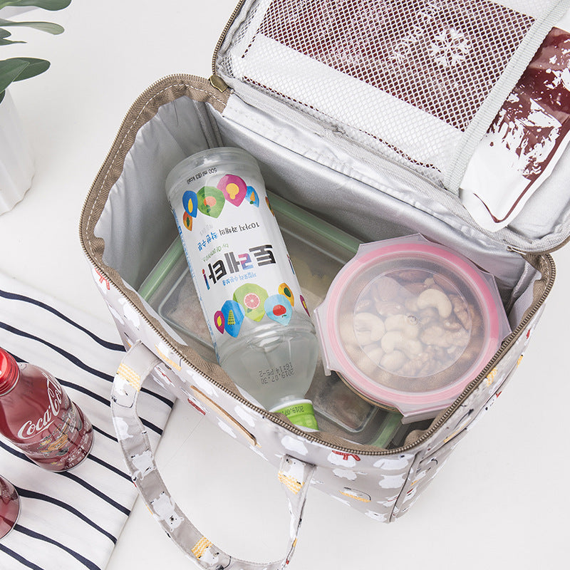 Lunch Box Picnic Insulated Bag Large Portable Waterproof Ice Pack