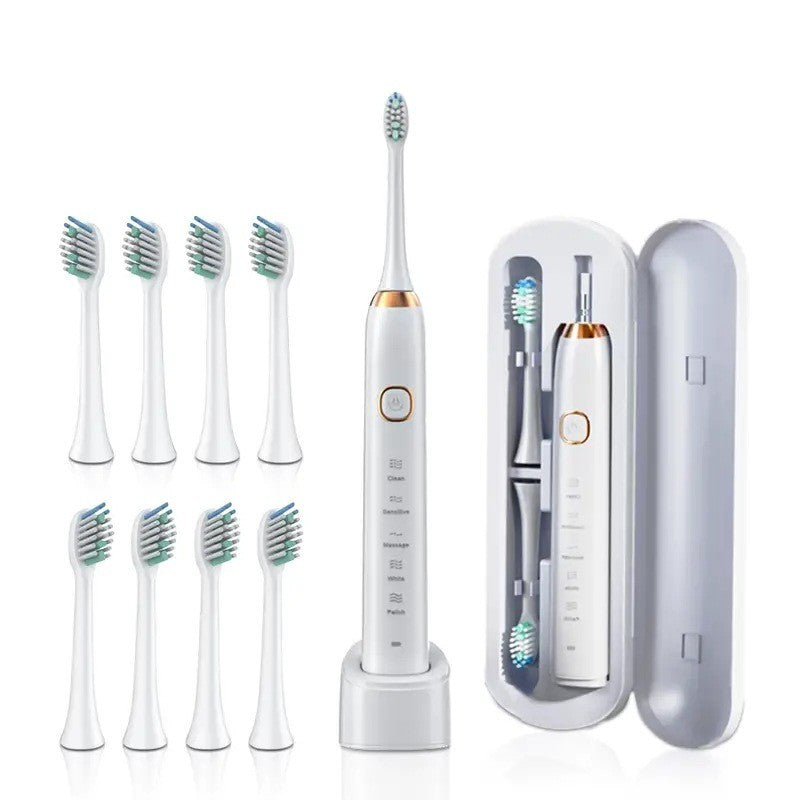 Electric Toothbrush Magnetic Levitation Sound Wave Button Waterproof