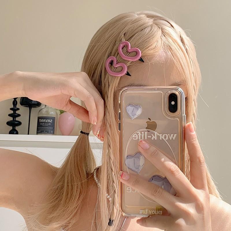 Heart Earrings For Girls Barrettes Cute And Sweet