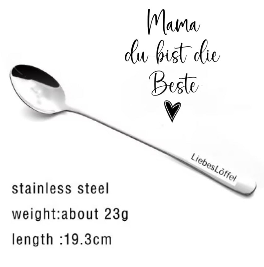 Stainless Steel Spoon You Are My Sunshine Couple Family Tableware