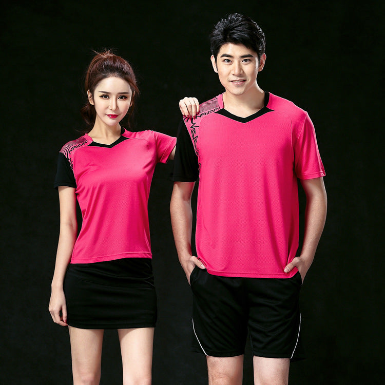 New Badminton Clothing Suit Men's And Women's Breathable Quick-drying