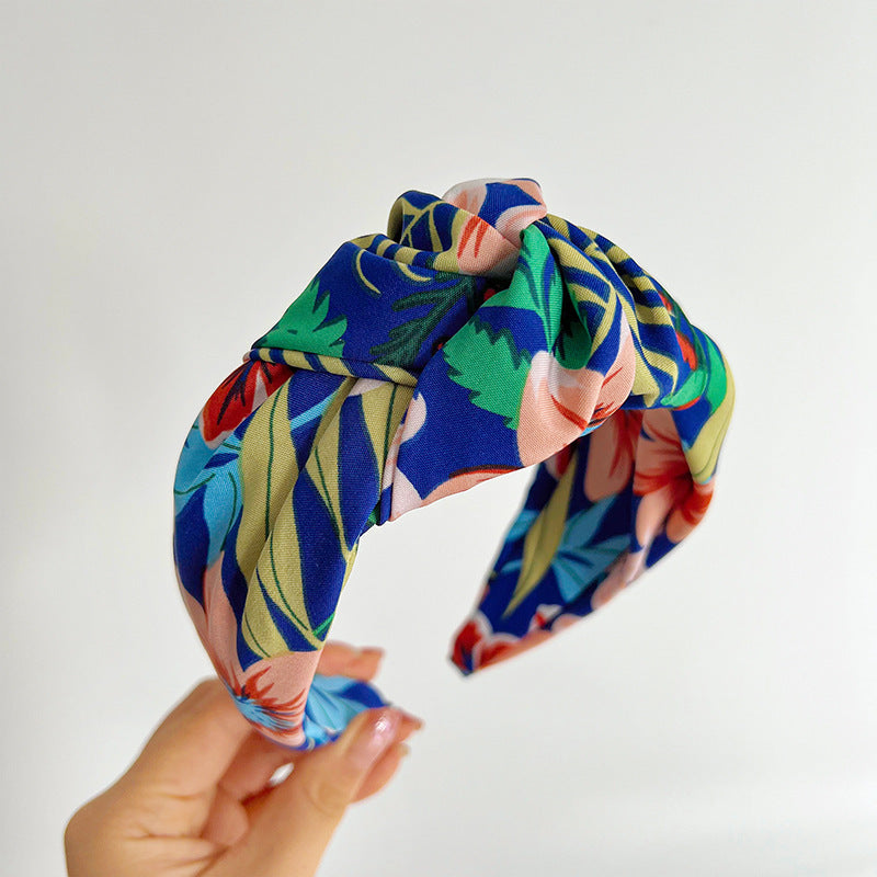 Women's Fashion Personalized Wide-brimmed Printed Headband