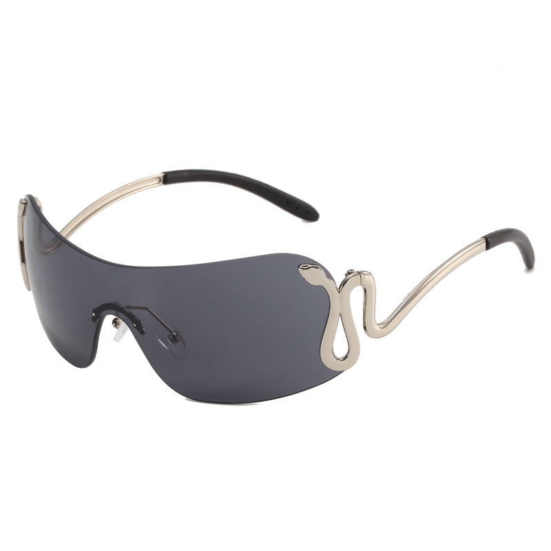 Spirit Snake One-piece Sunglasses Personality Fashion