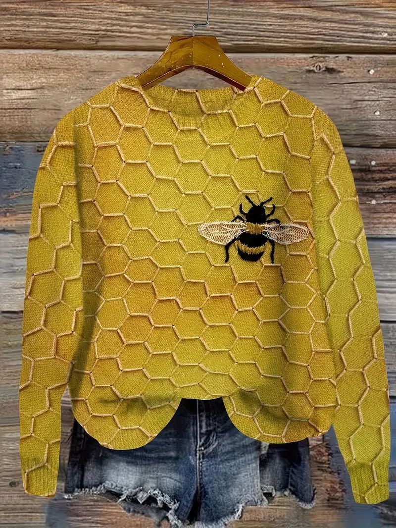 Men's 3D Printed Warm Leisure Winter Sweater