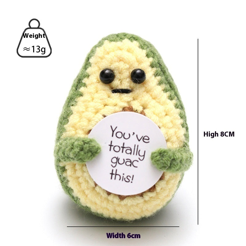 Wool Crocheted Positive Energy Potato Facial Expression Package Wool Fruit