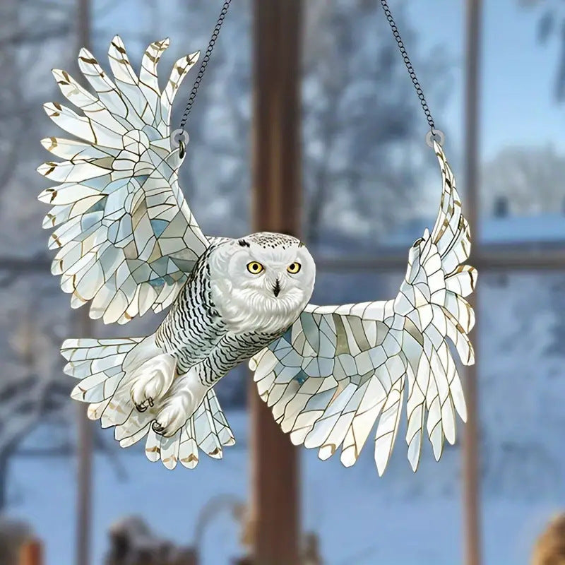 Acrylic Pendant Of Organic Glass Painted Catcher Sun Visor