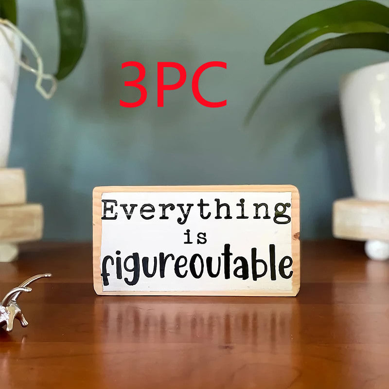 English Letters Desktop Ornaments