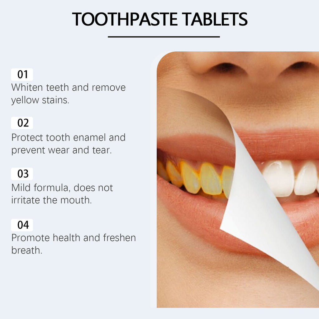 Oral Cleaning And Plaque Removal Toothpaste Tablets