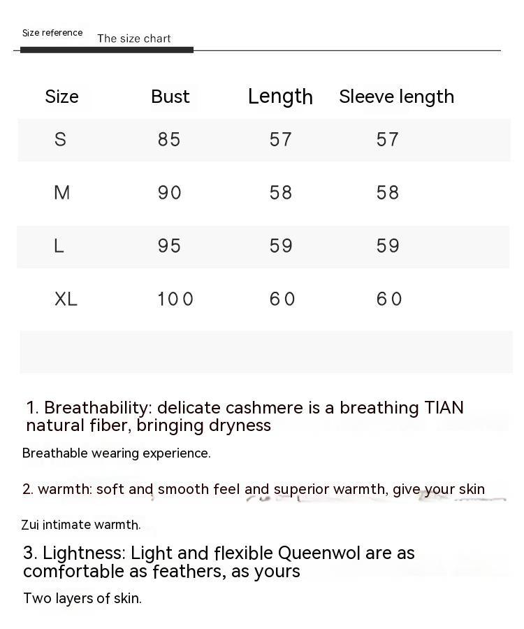 Knitted Inner Match Fleece Shirt Hooded Raglan Base Pure Wool Sweater