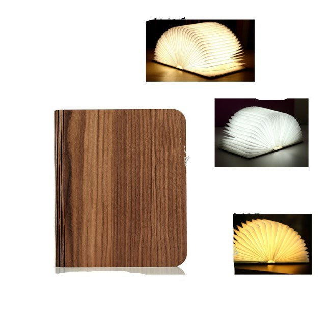 Solid wood book light