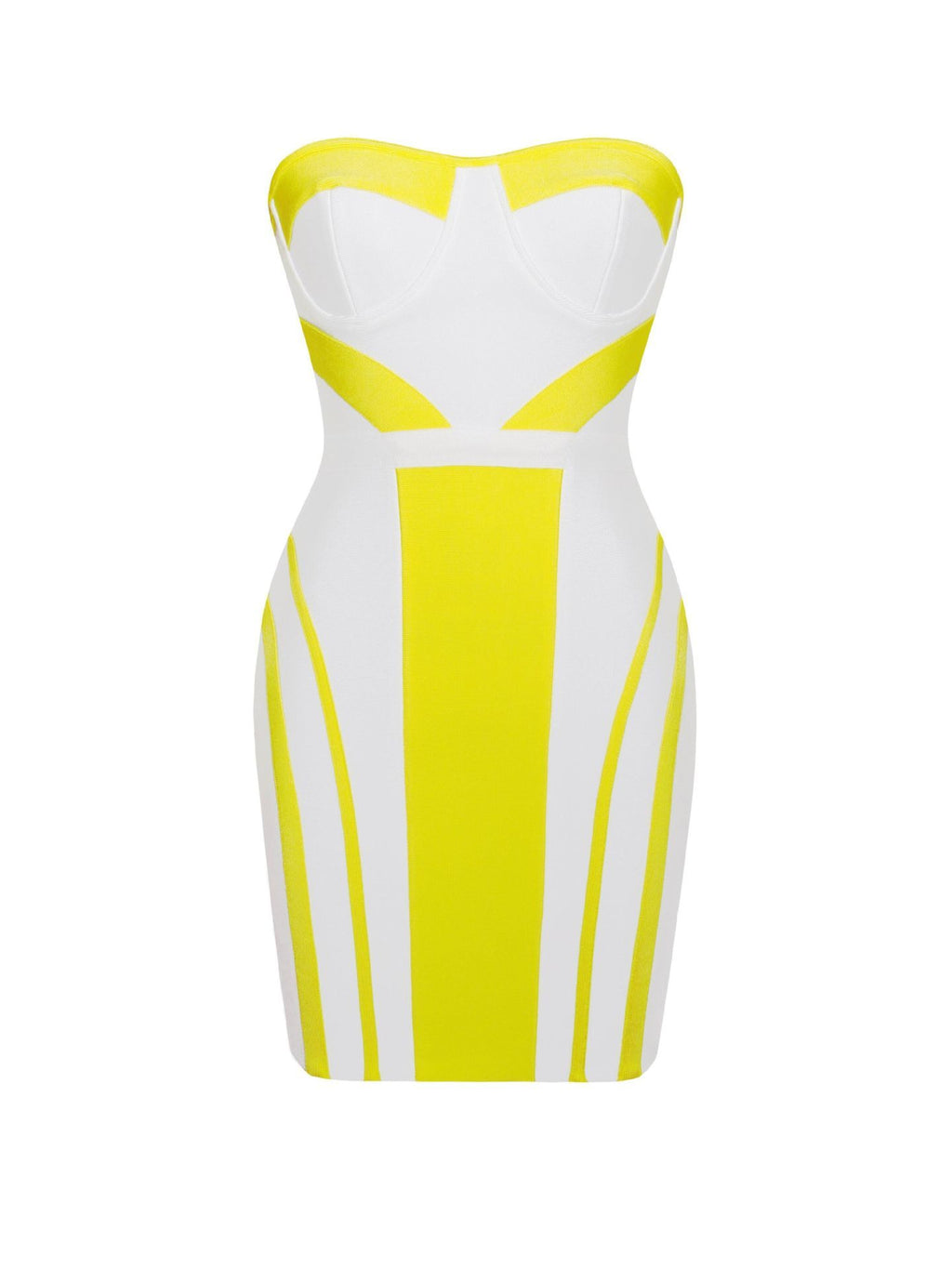Bright fashion bandeau dress