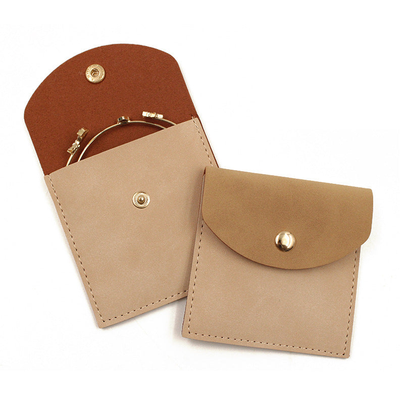 Leather Ring Box Travel Diamond Ring Storage Bag