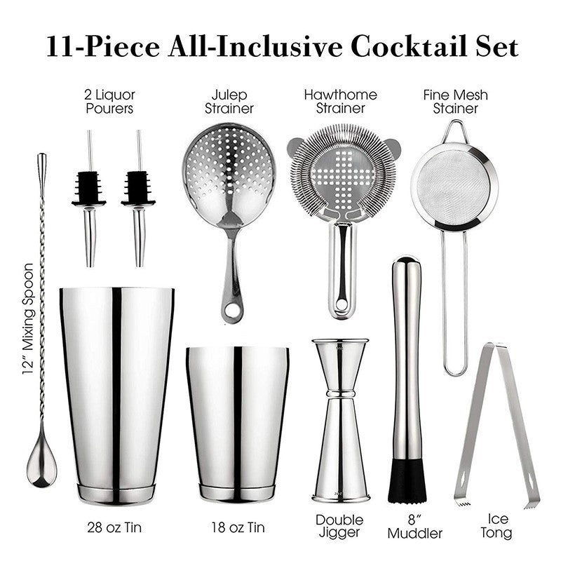Stainless steel shaker set