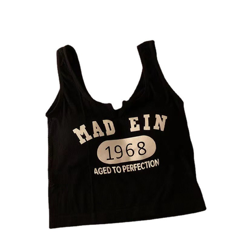 Printed V-neck Sneaky Design Women's Tube Top