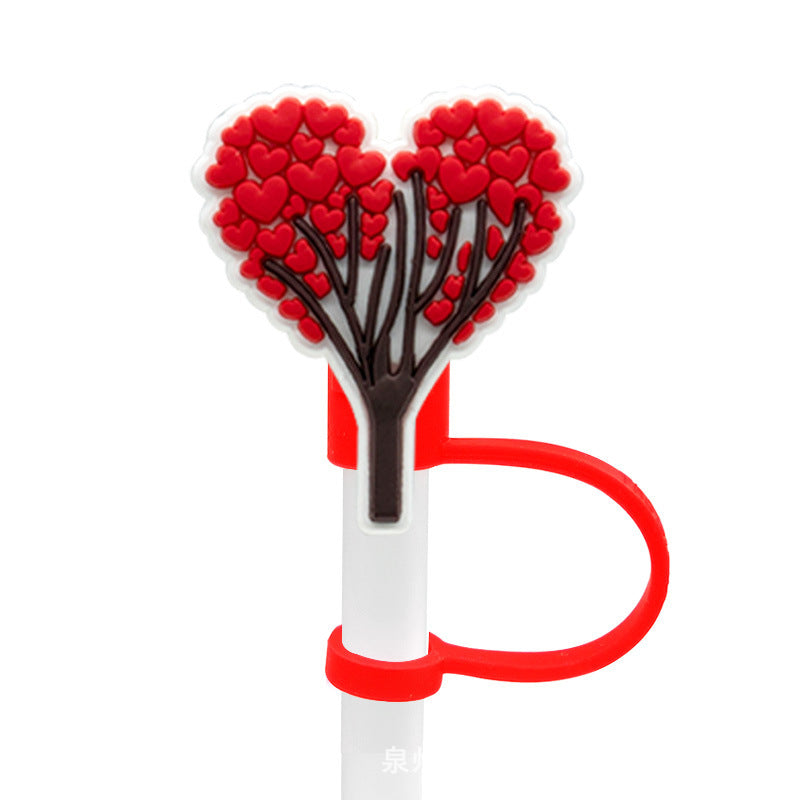 New Valentine's Day Series Straw Mouthpiece
