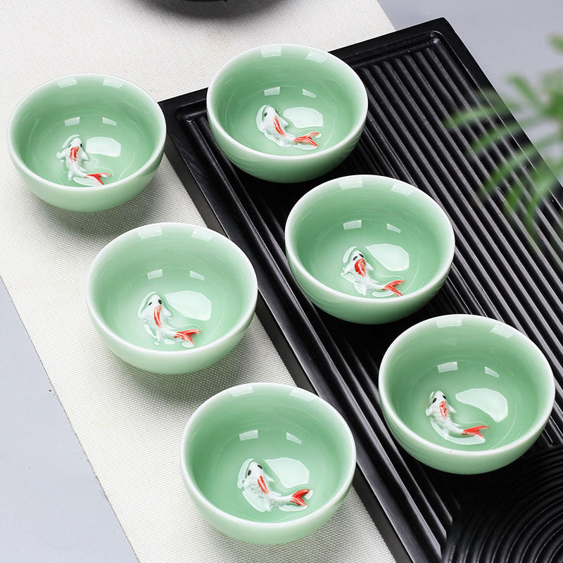 6 Pack Ceramic Tea Bowl Household Utensils