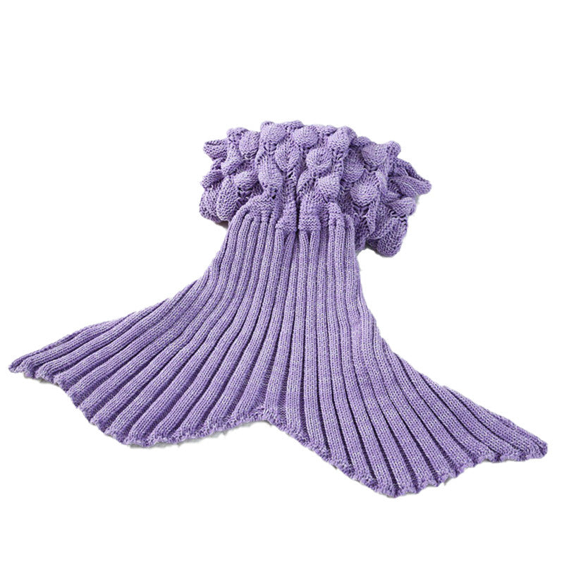 Handmade Knitted Soft And Comfortable Mermaid Cover Blanket