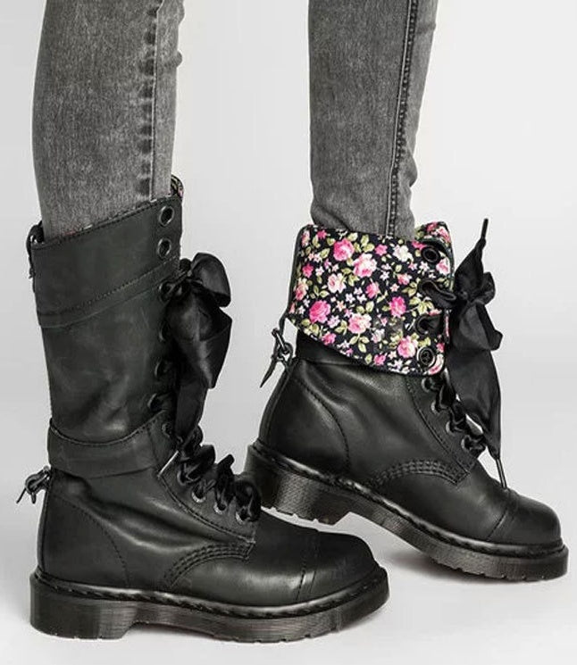 winter new women's shoes in the boots PU cross straps cotton front with a round head low heel flat with