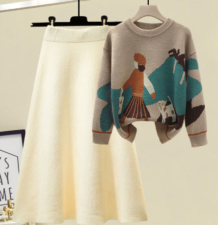 Retro Hong Kong Style Mock Neck Sweater Women