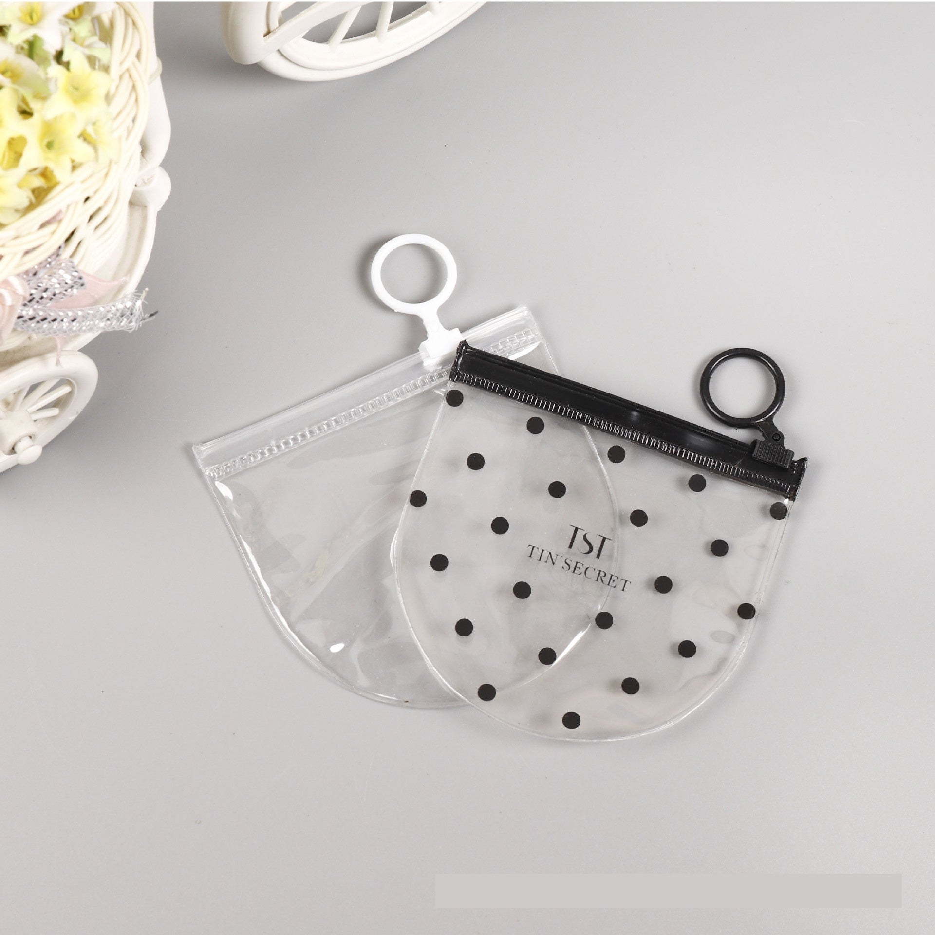 Ornament Ziplock Transparent Plastic Packaging Bag