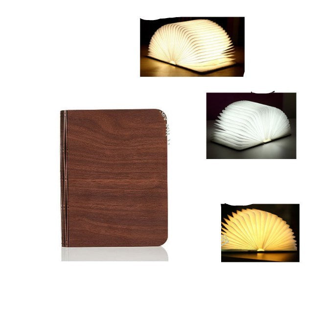 Solid wood book light