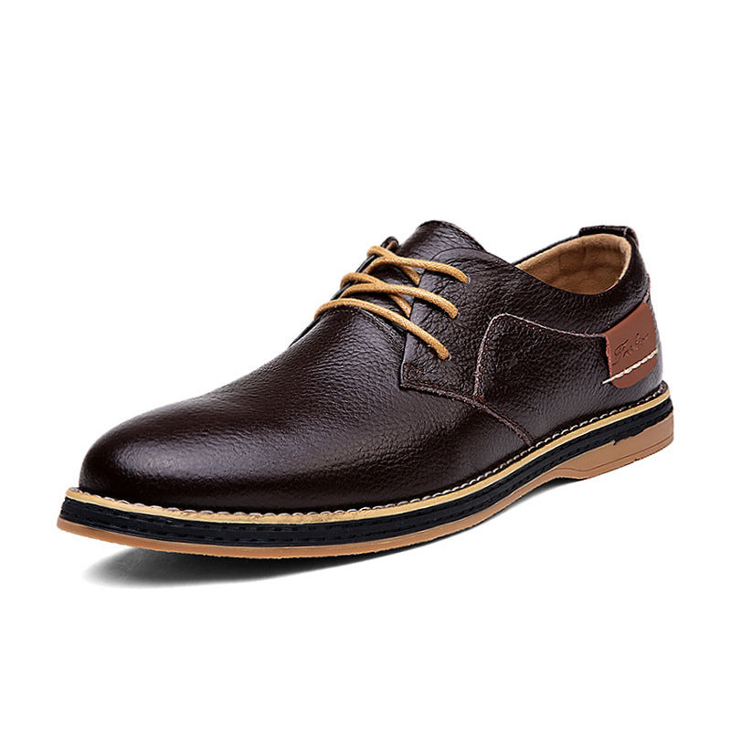 Rippled Leather Leu Oxfords