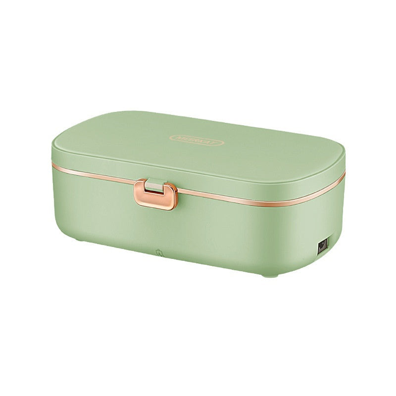 Mini Heating Insulated Lunch Box Plug-in Electric Office Worker Student Bento Stainless Steel Liner Gift