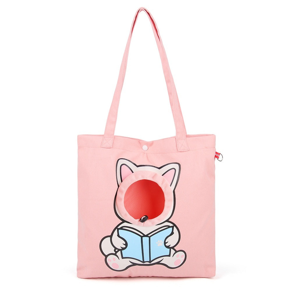 Portable Cat Out Shoulder Crossbody Pet Bag