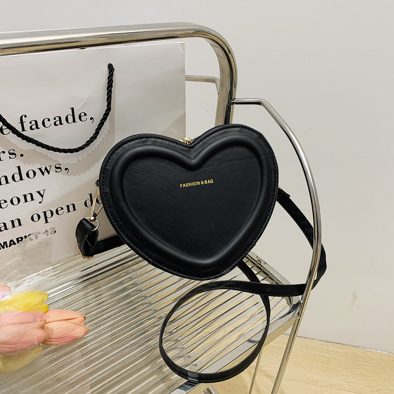 Fashion Heart Shaped Shoulder Messenger Bag