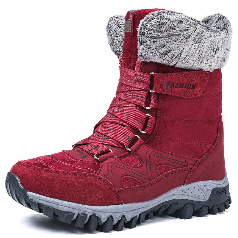 Snow boots high-top plus velvet padded non-slip cotton boots