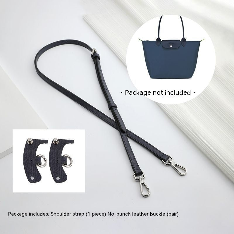 Wide Shoulder Strap Punch-free Leather Ring Transformation Crossbody Hardware Accessories