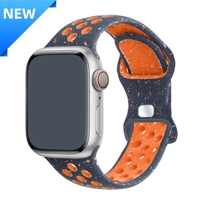 Sports Silicone Two-tone Replace Wristband