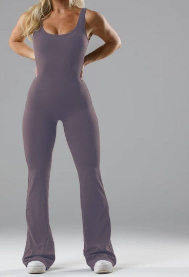 Tight Yoga Bodysuit Casual Hollow Seamless Workout Slim Fit Slimming Jumpsuit