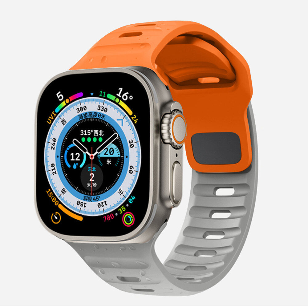 Suitable For Watch Ultra Watch Band Iwatch9 Solid Color Snap Button