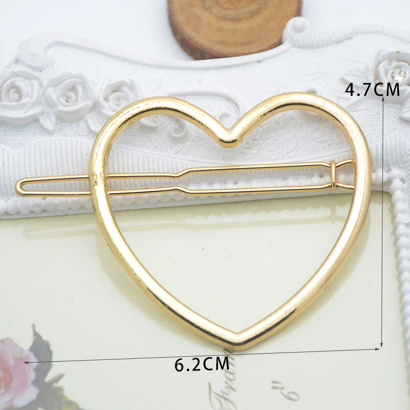 Cupid Heart-shaped Five-pointed Alloy Hair Accessories