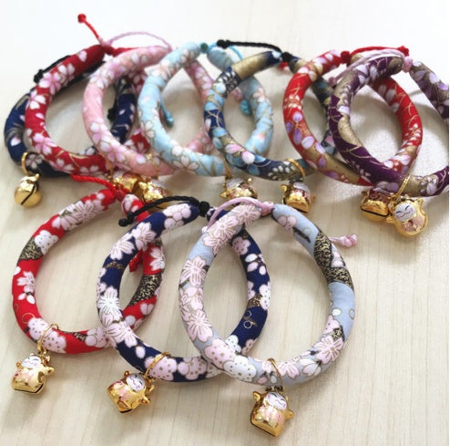 Japanese style pet cat and dog collar necklace