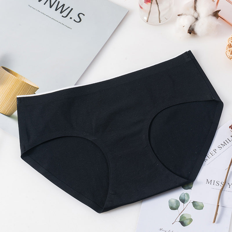 Mid Waist Girl Cotton Seamless Ladies Breathable Plus Size Triangle Shorts