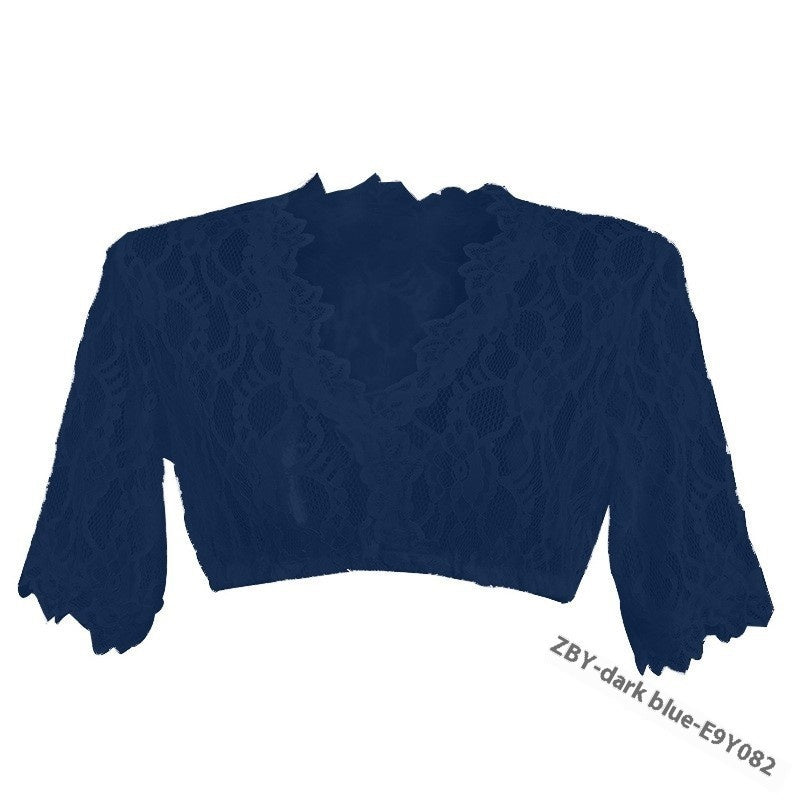 Underwear plus size women's lace mesh vest