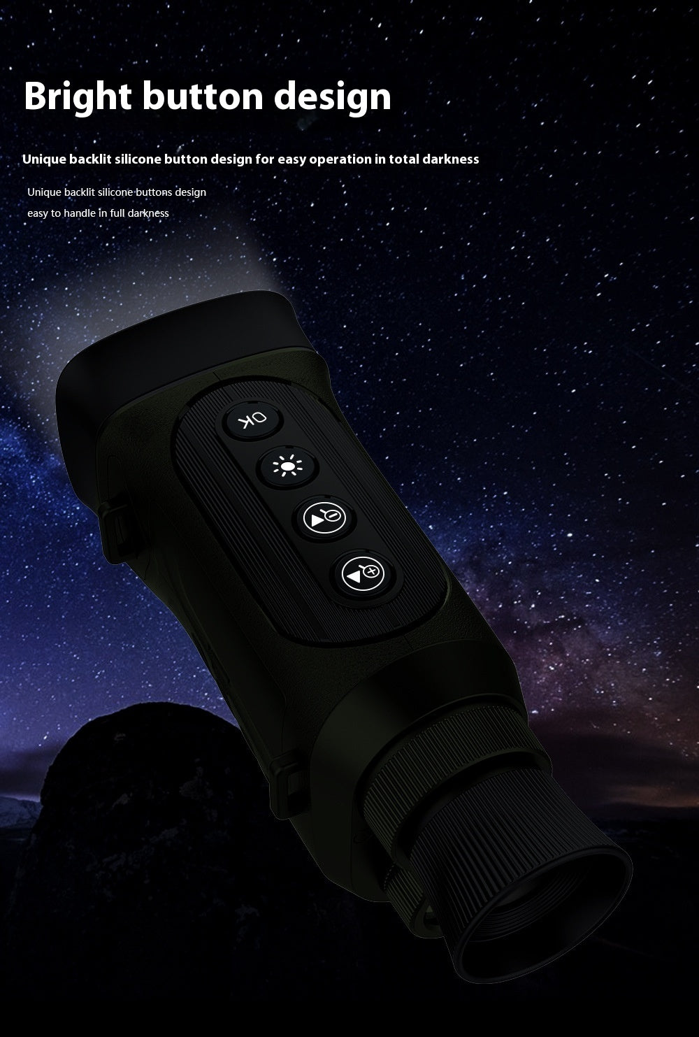 HD High Power Digital Outdoor Monocular Infrared Imaging Telescope Night Full Color Imaging Instrument